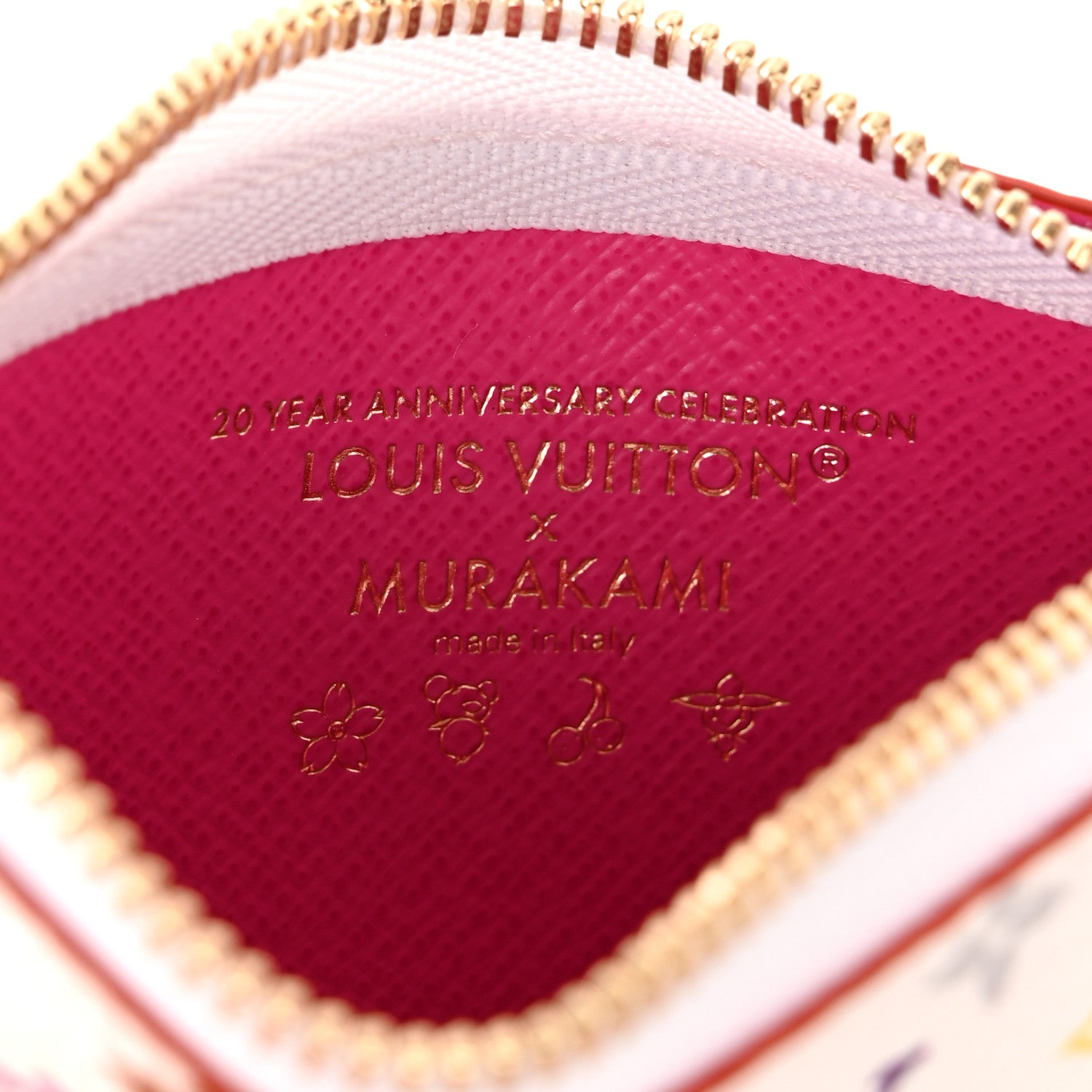 LV X TM Monogram Multicolor Phone Holder White