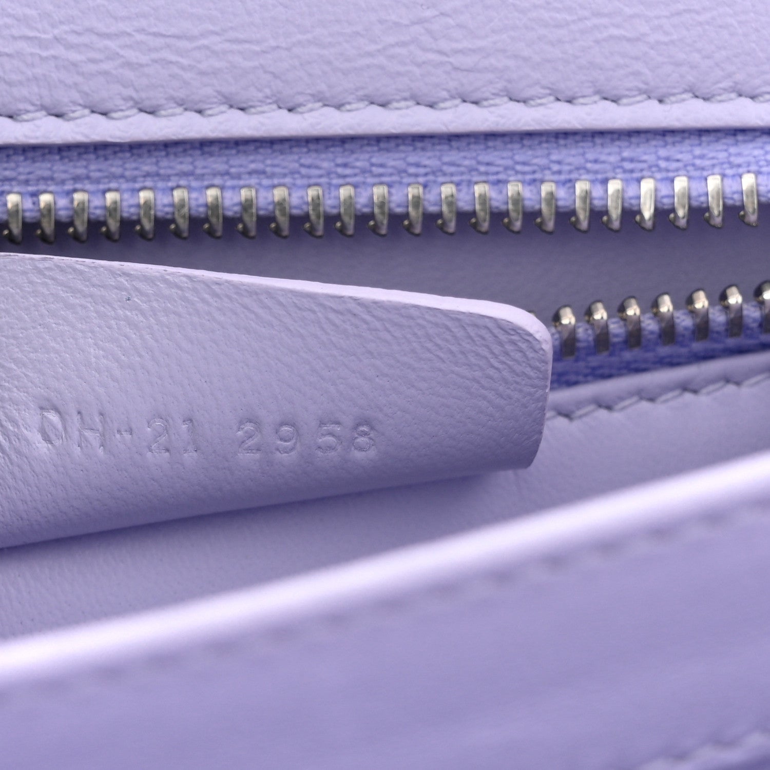 Brushed Off Calfskin Mini Iconic Top Handle Bag New Lavender