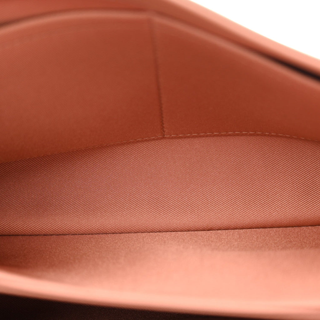 Soft Calfskin Lockme II Top Handle  Rose Bruyere