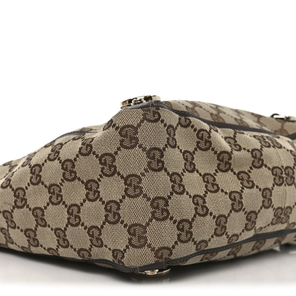 Monogram Small Gold D Ring Tote Brown