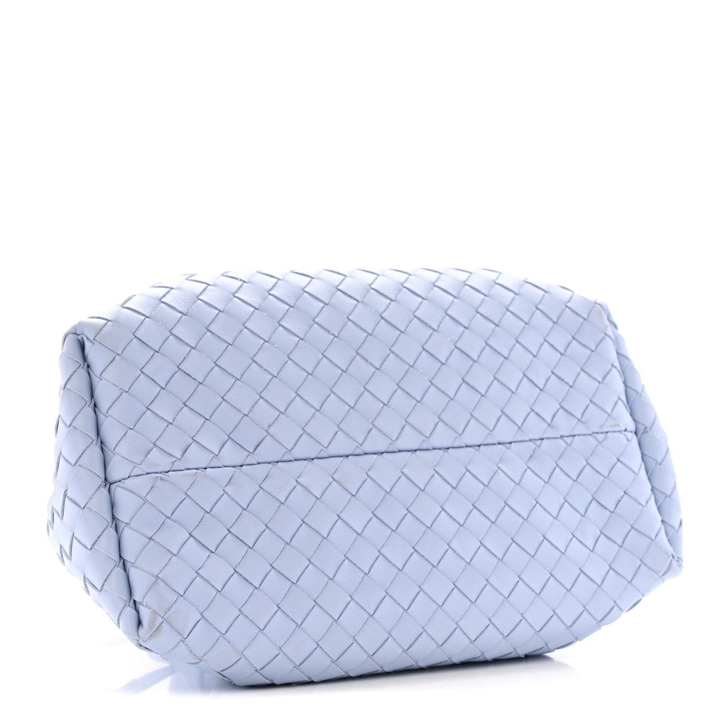 Calfskin Intrecciato Small Pinacoteca Tote Lunar Fondant