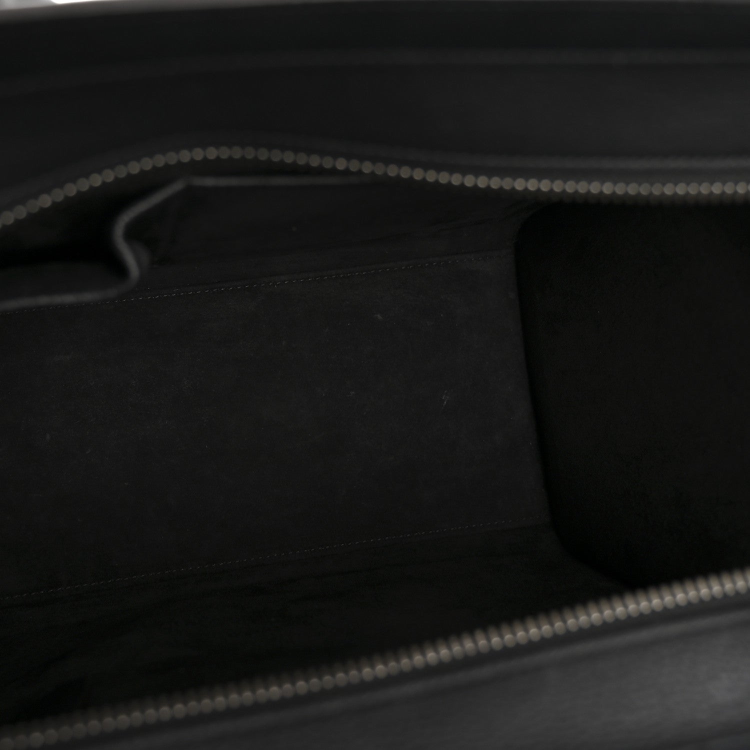 Drummed Calfskin Micro Luggage Black