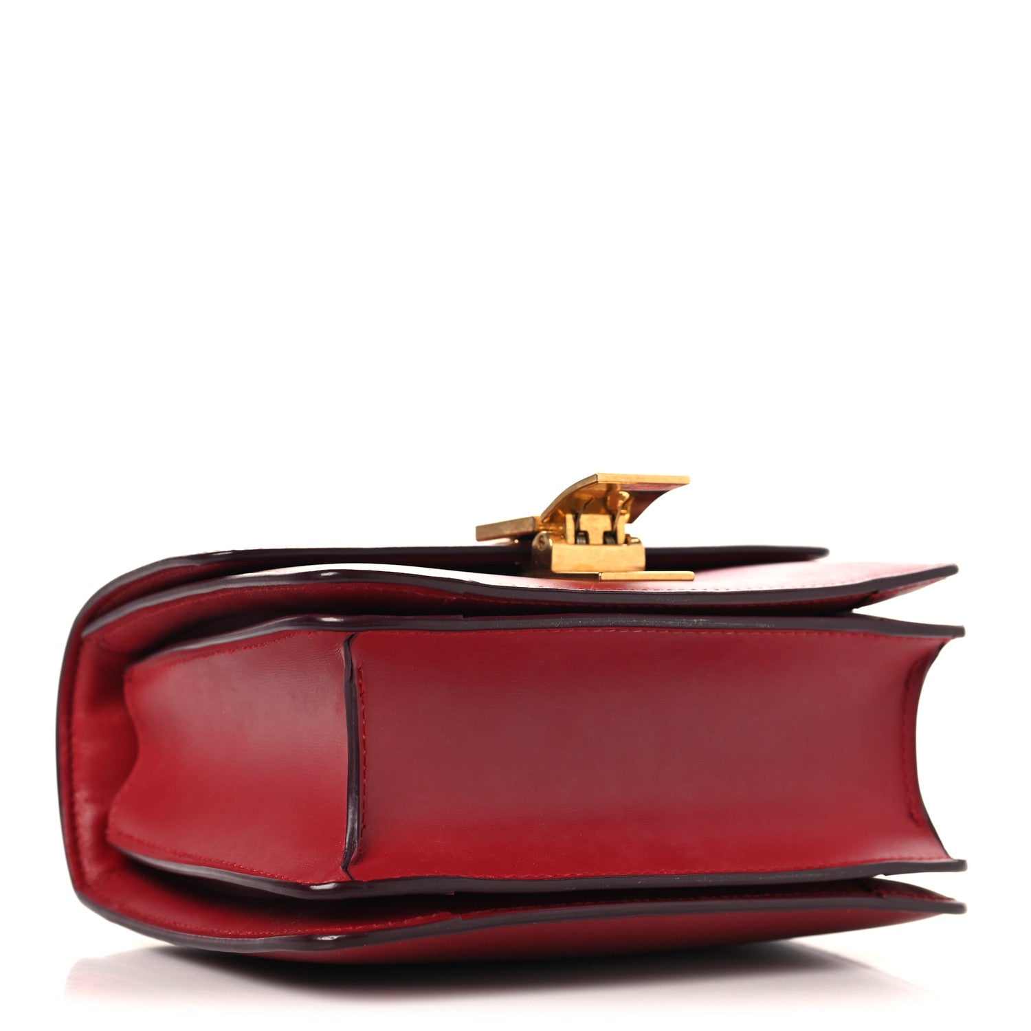 Box Calfskin Teen Classic Box Flap Bag Red