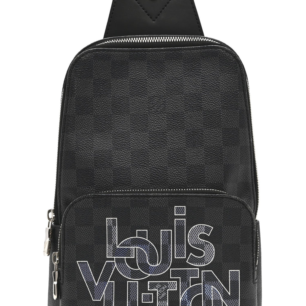 Damier Graphite Logo Avenue Sling Backpack