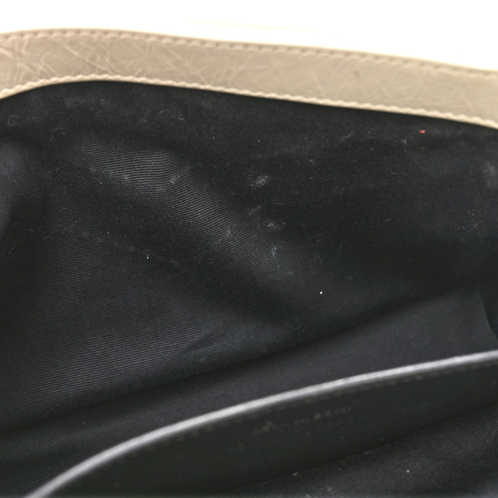 Crinkled Calfskin Matelasse Monogram Baby Niki Chain Satchel Blanc Vintage