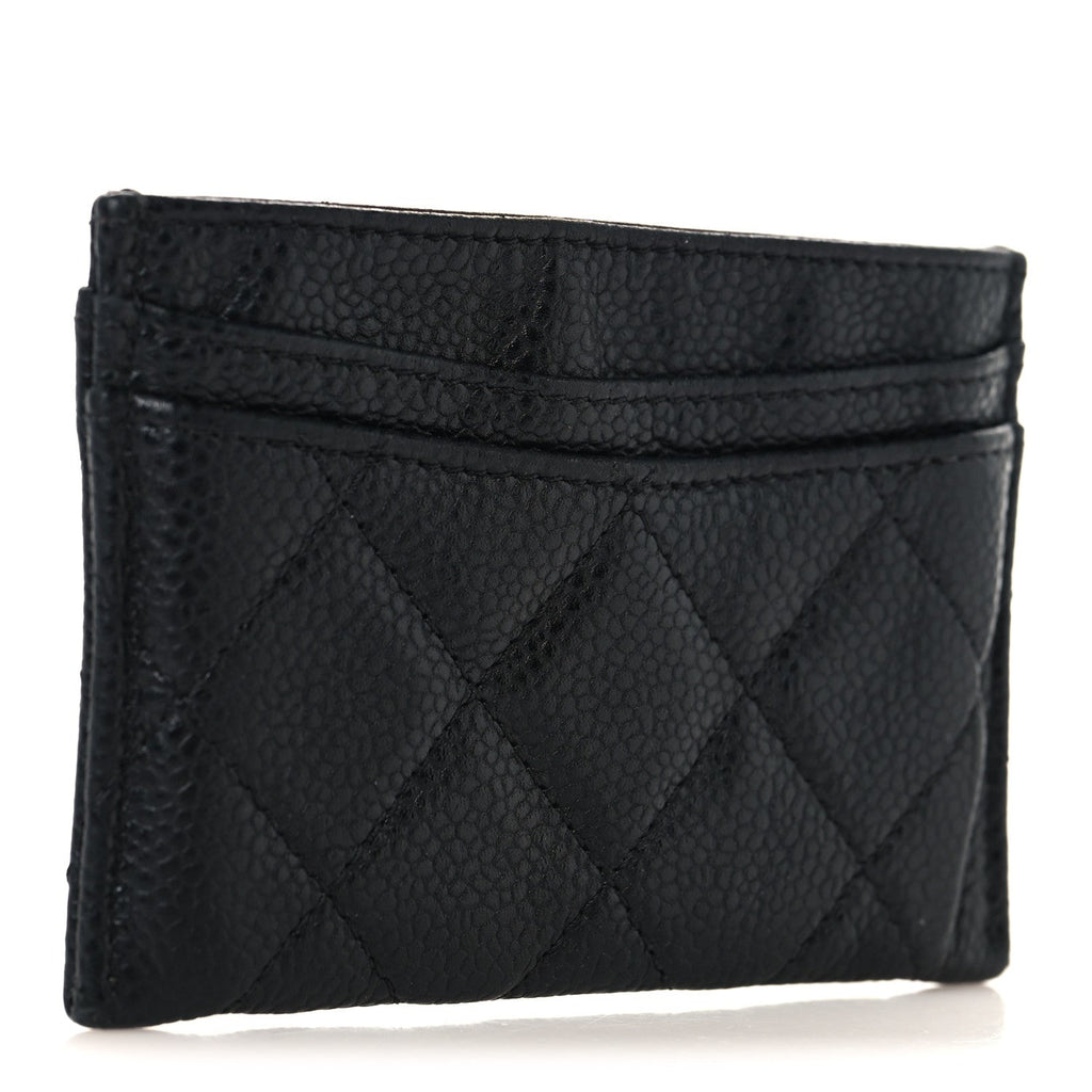 Caviar Quilted  Holder Black