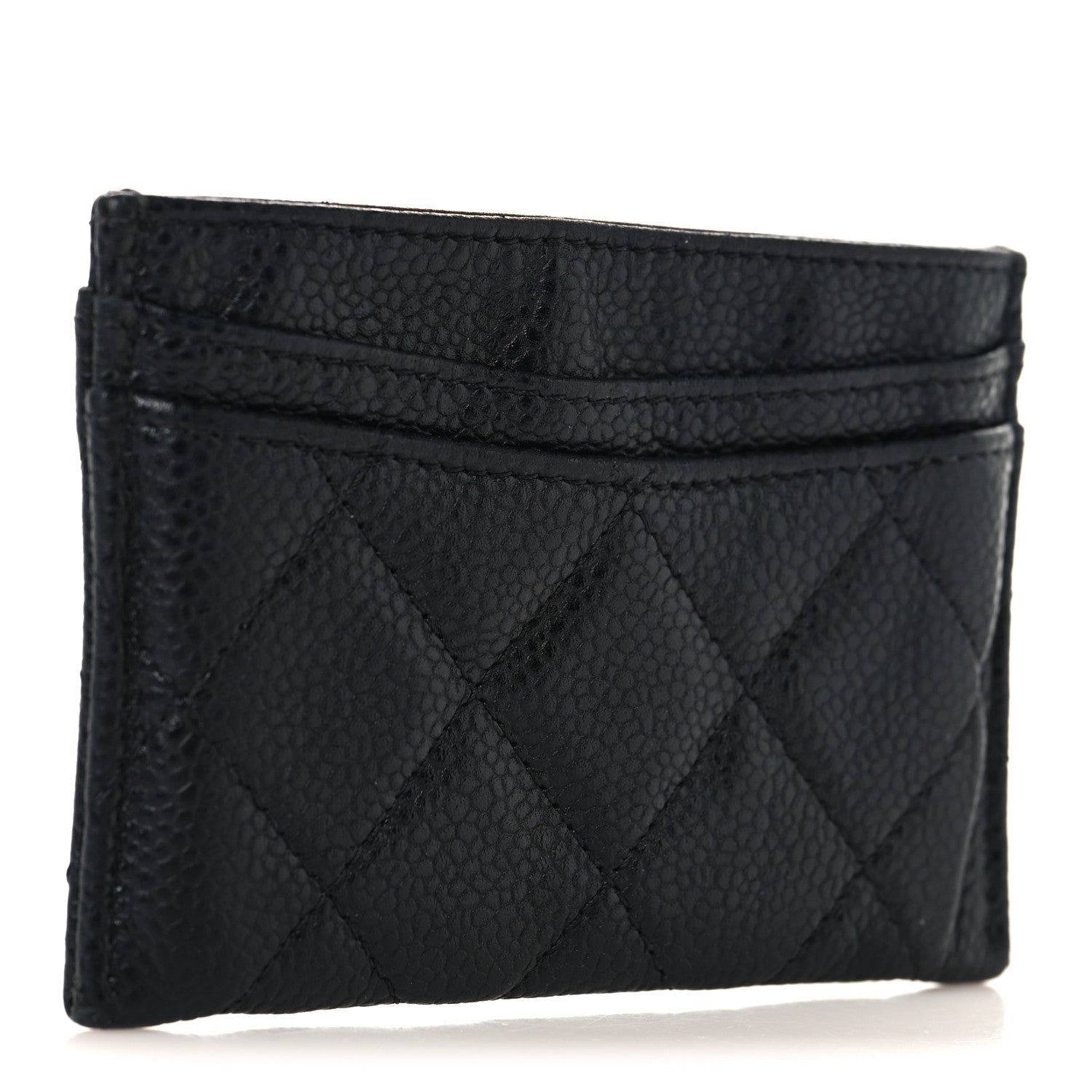 Caviar Quilted  Holder Black