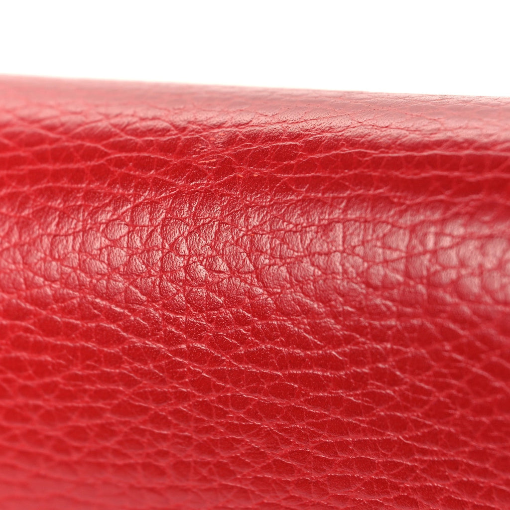 Dollar Calfskin Small Interlocking G Shoulder Bag Red