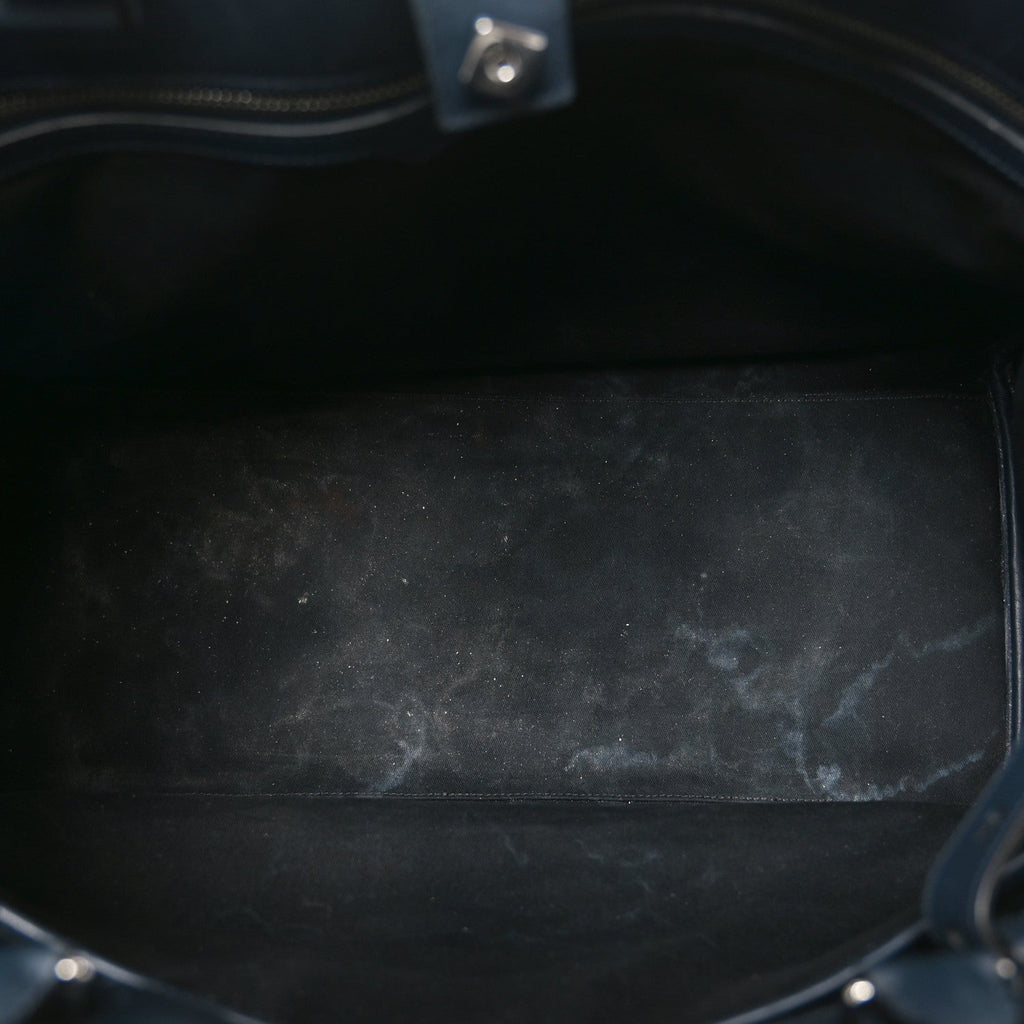 Felt Calfskin Oversized Iris Weekend Bag Midnight
