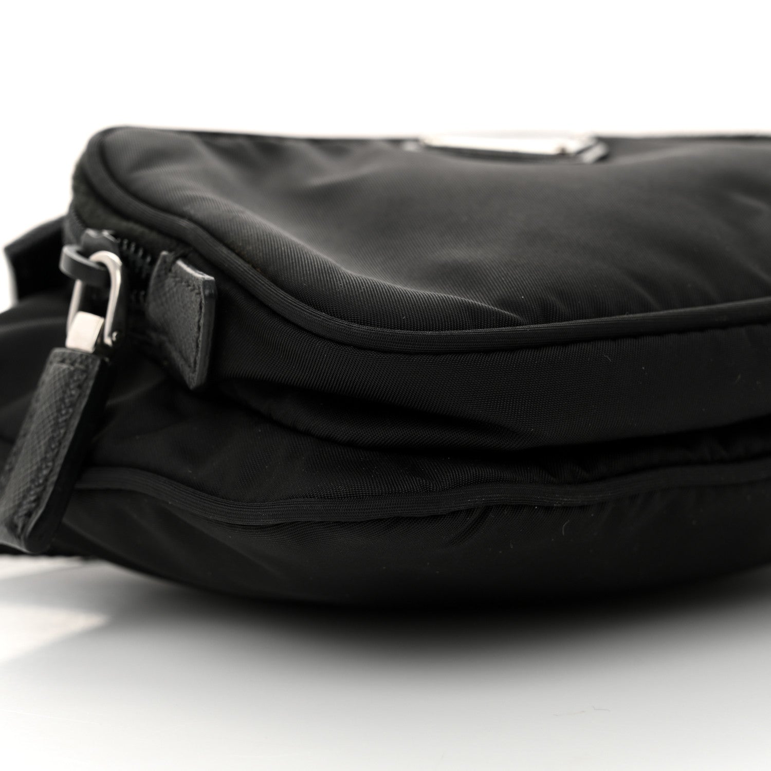 Re-Nylon Saffiano Belt Bag Black