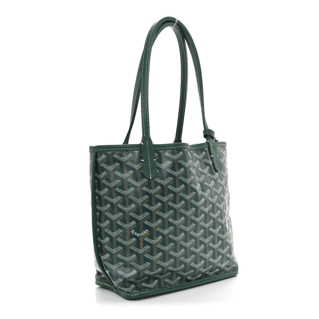 Goyardine Reversible Mini Anjou Green
