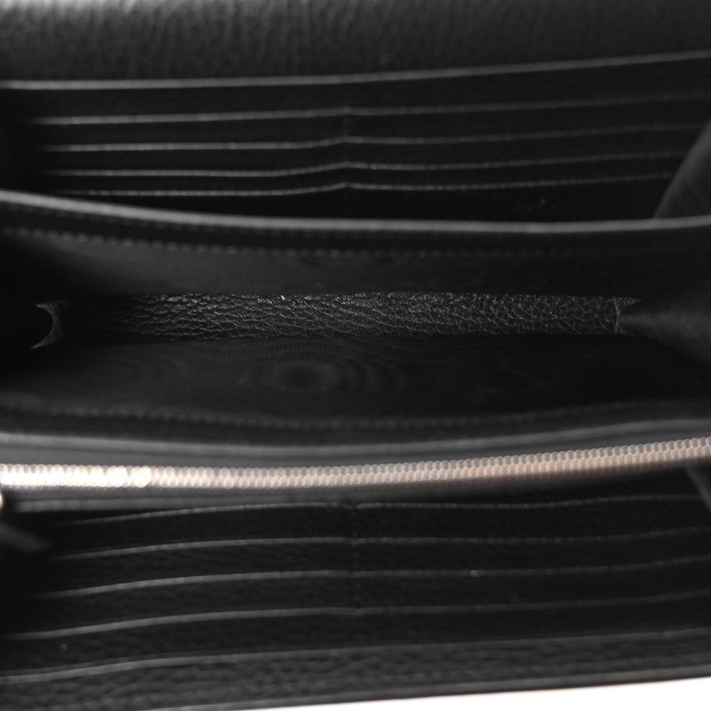 Calfskin Mini Dionysus Chain Wallet Black
