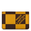 Damier Pop Porte Cartes Simple  Holder Yellow