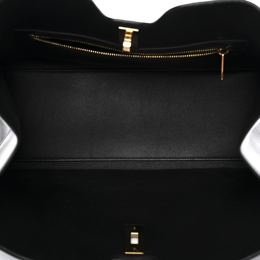 Smooth Calfskin Cabas 16 Bag Black