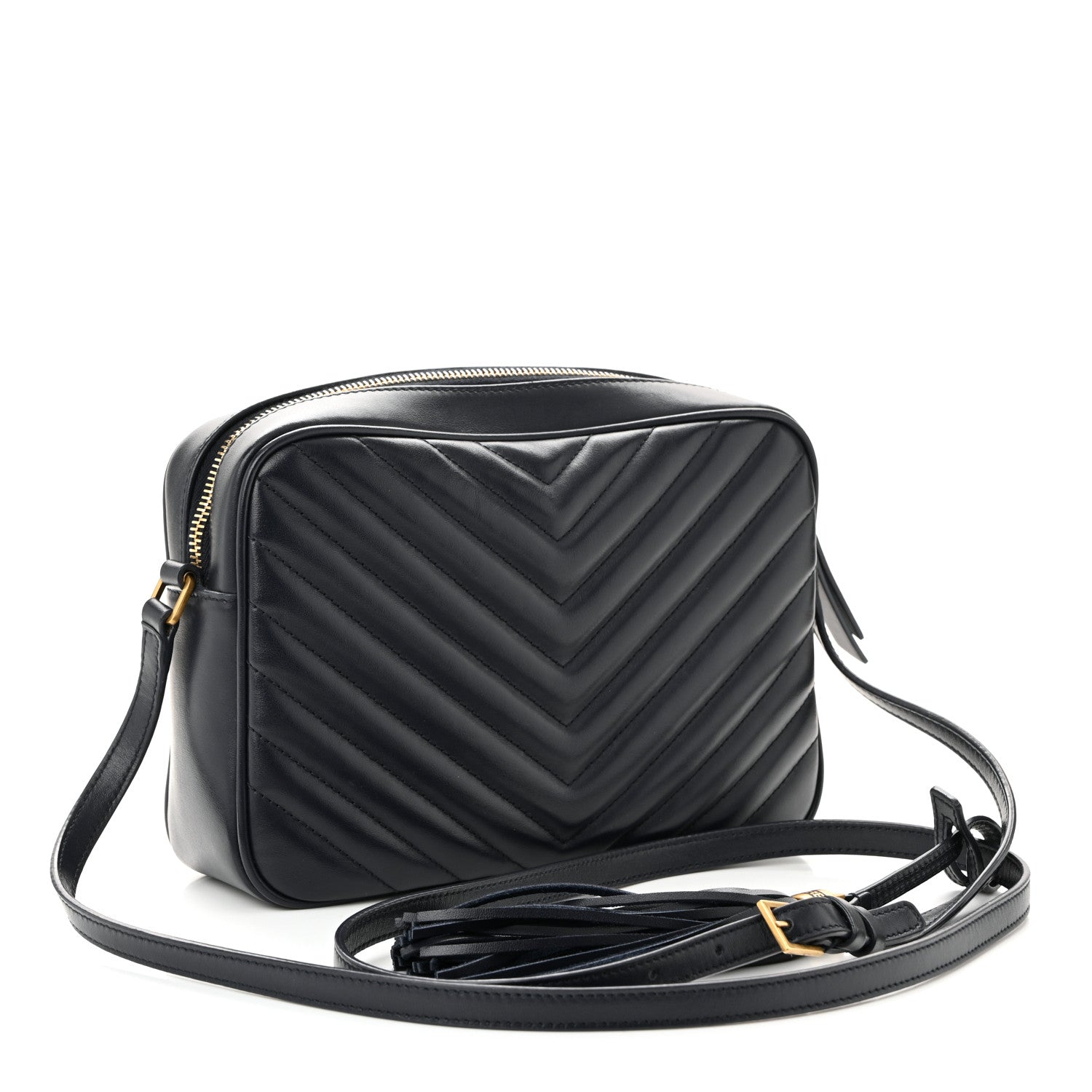 Calfskin Matelasse Monogram Lou Camera Bag Navy