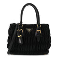 Tessuto Nylon Gaufre Tote Black