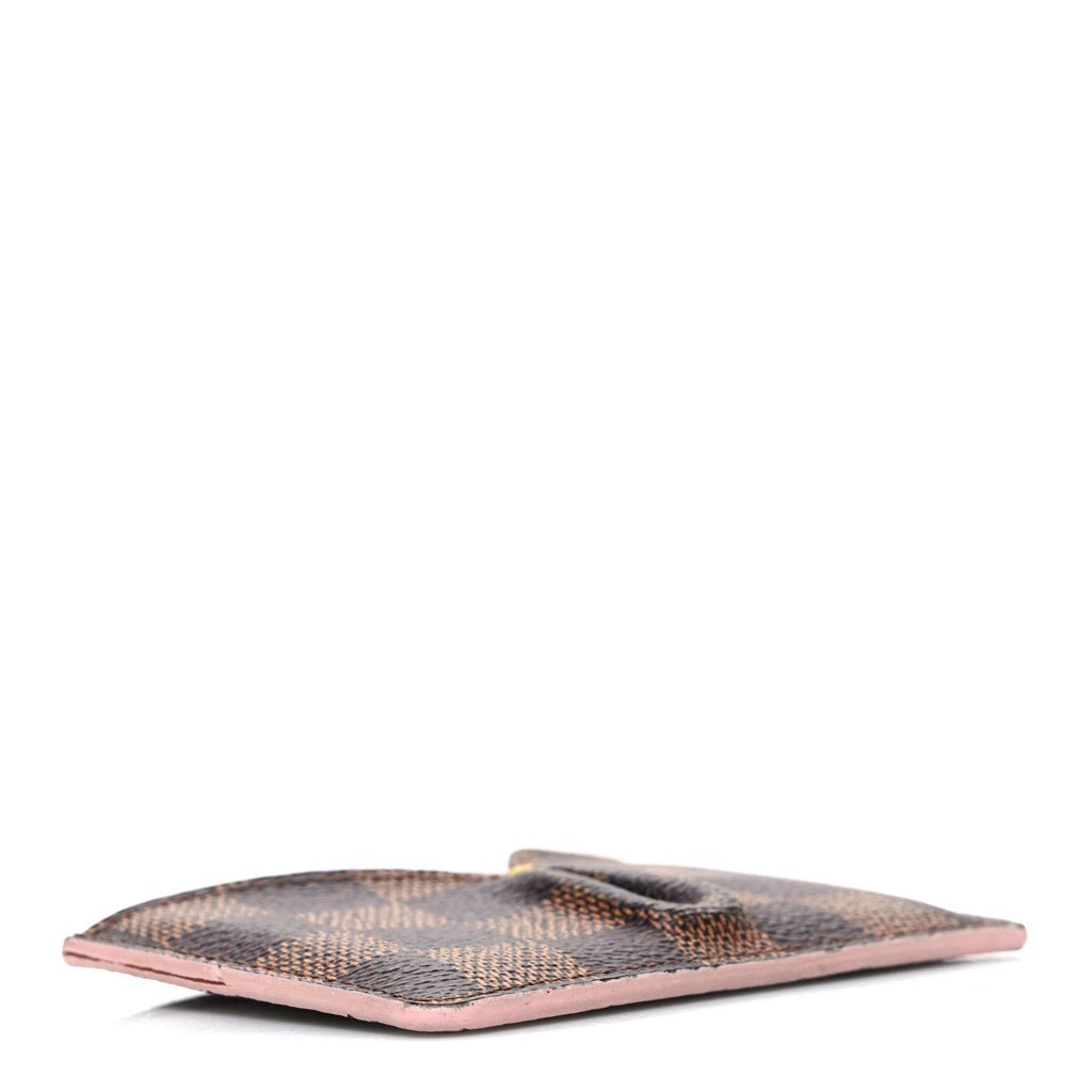 Damier Ebene Caissa  Holder Rose Ballerine