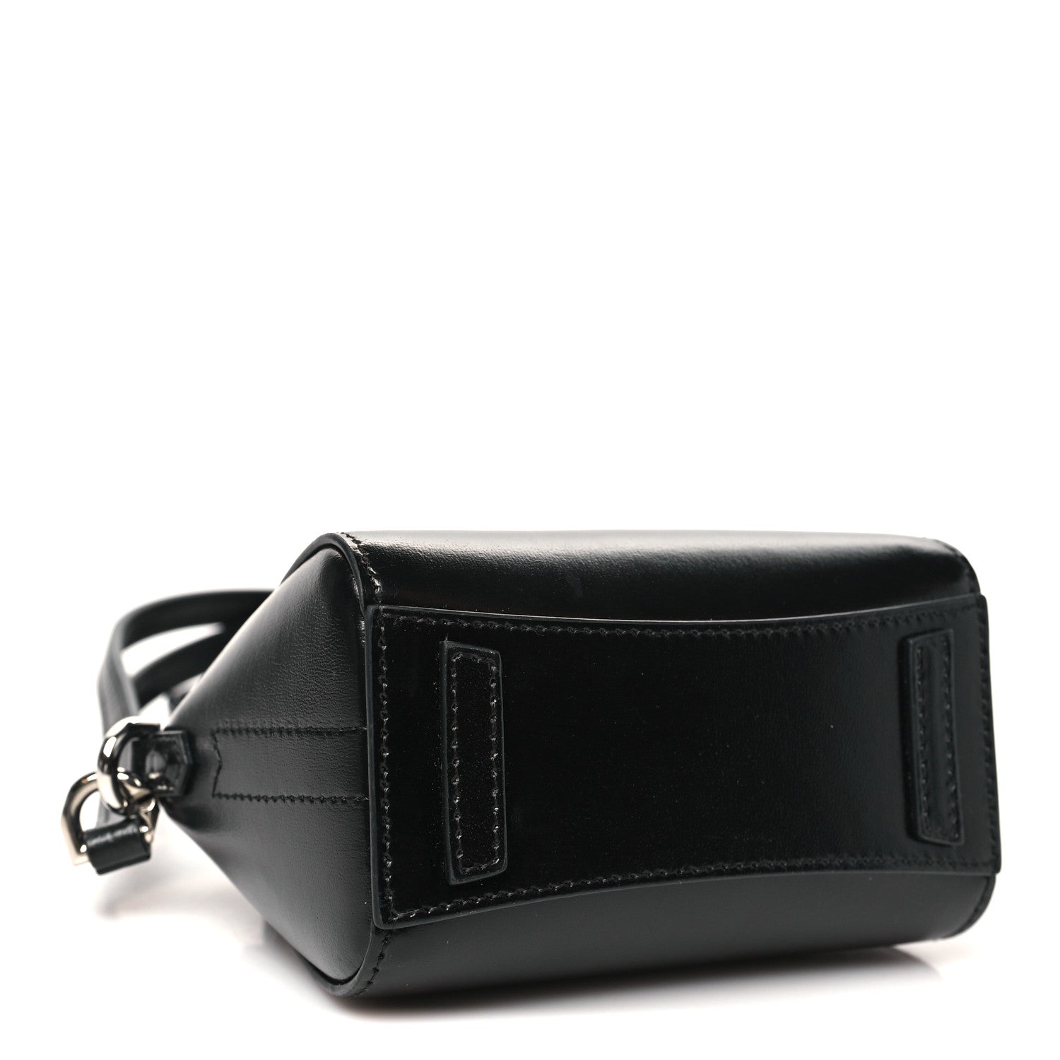 Shiny Lord Calfskin Micro Antigona Black