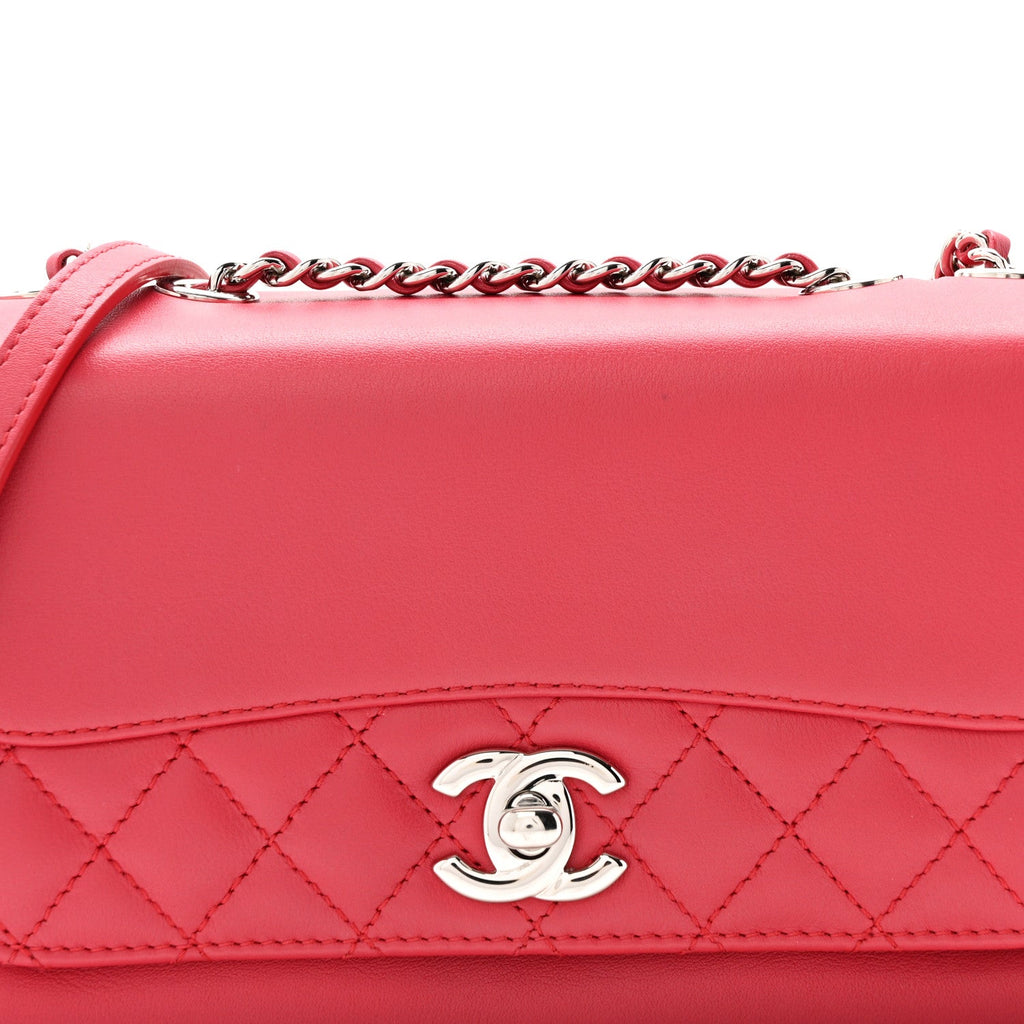 Calfskin Mini Tramezzo Flap Red