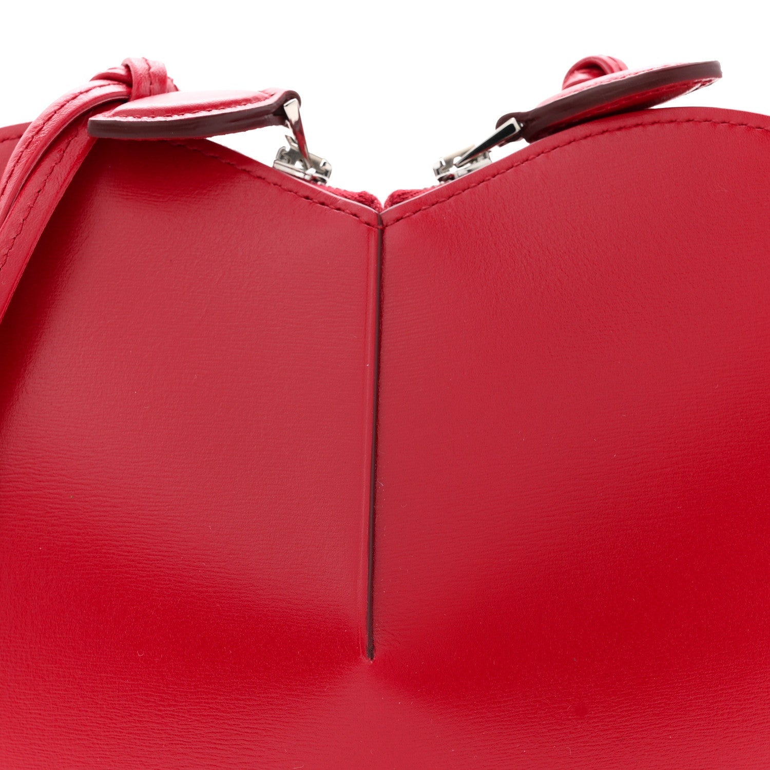 Lux Calfskin Le Coeur Bag Lacquer Red