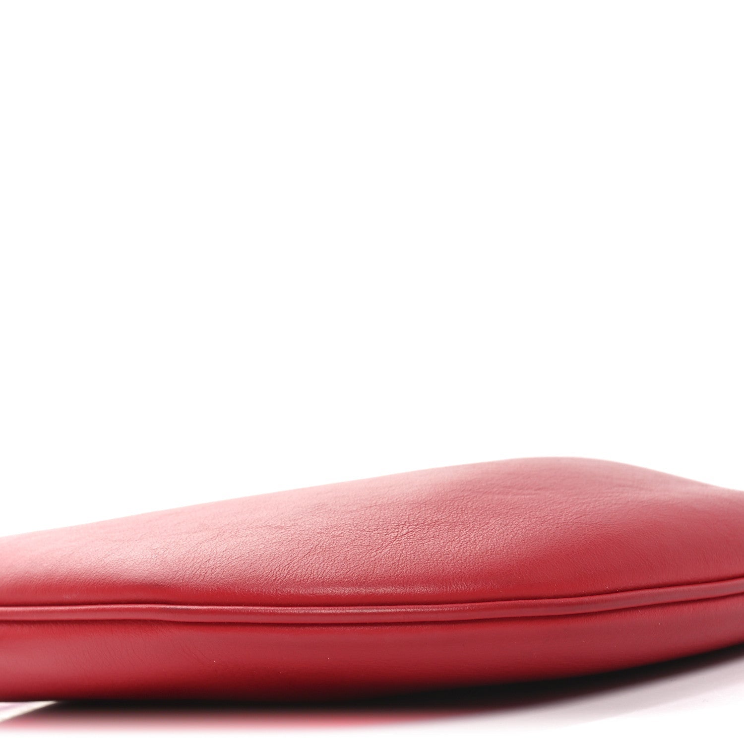 Vitello Grace Suede Small Croissant Hobo Rosso inale