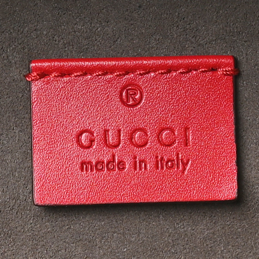 Guccissima Signature Day Backpack Hibiscus Red