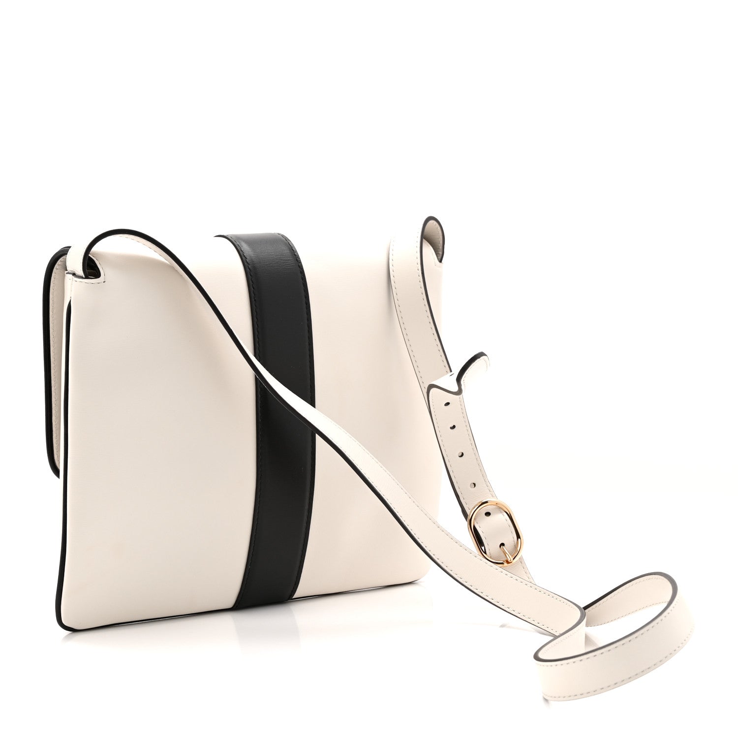 Calfskin Medium Arli Flap Shoulder Bag White