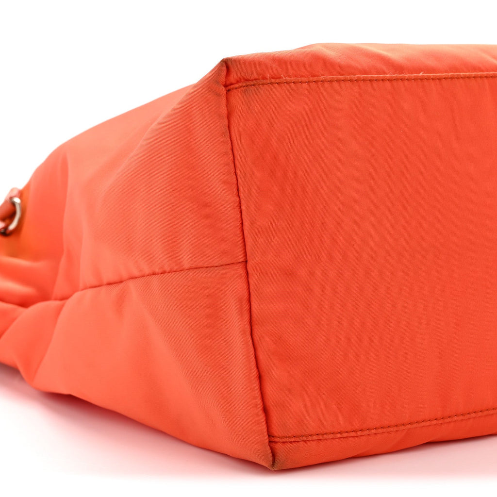 Tessuto Nylon Saffiano Tote Papaya Ibisco