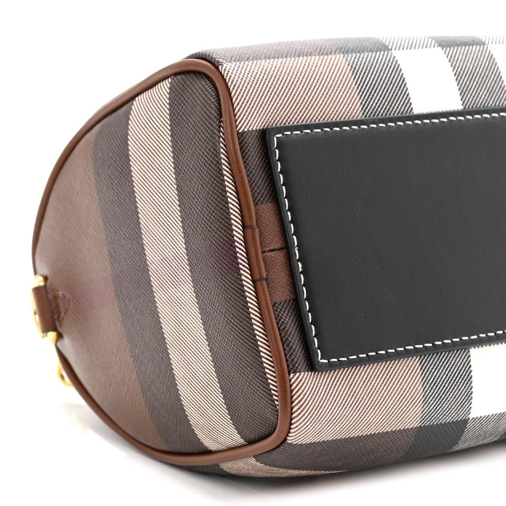 E-canvas Check Mini Bowling Bag Dark Birch Brown