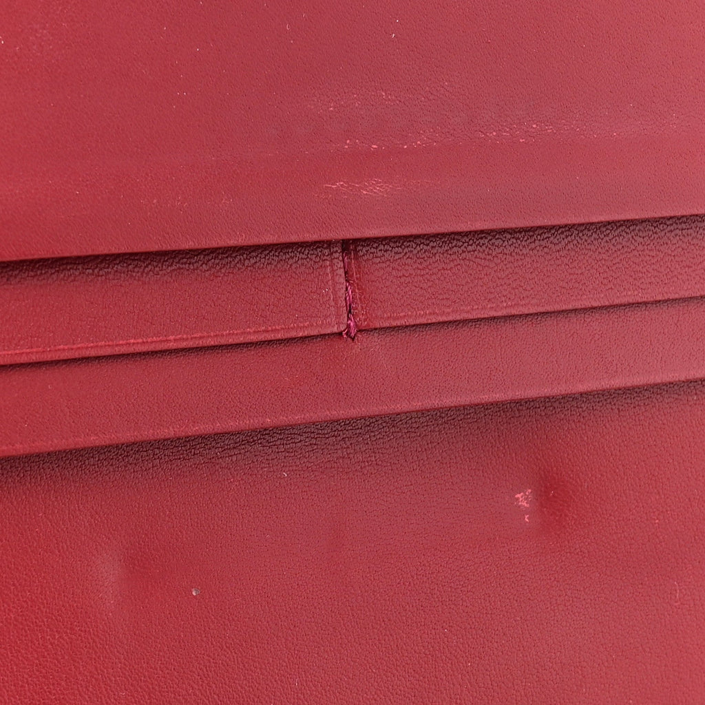 Patent Calfskin Wallet Red