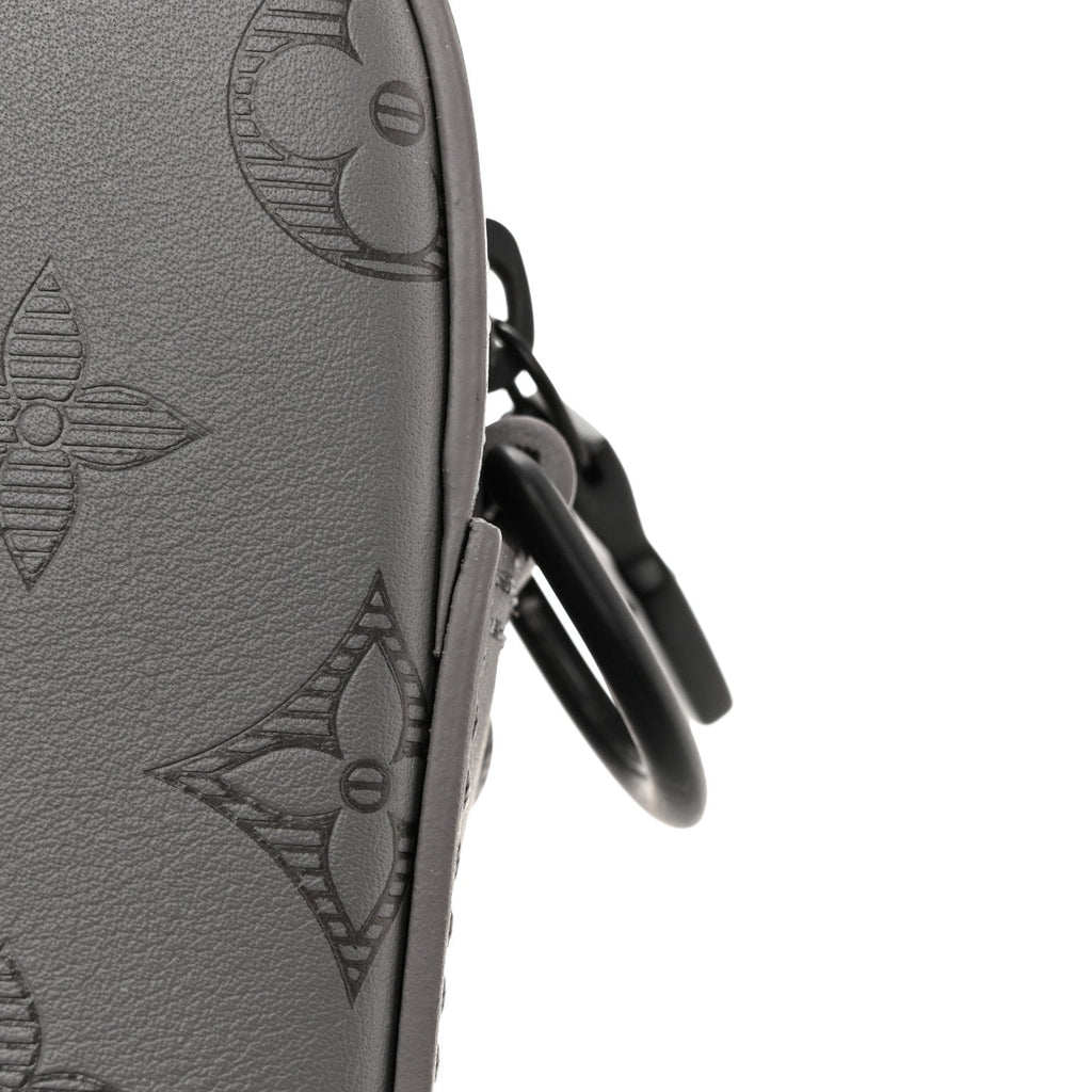 Calfskin Monogram Shadow Trio Messenger Anthracite Gray