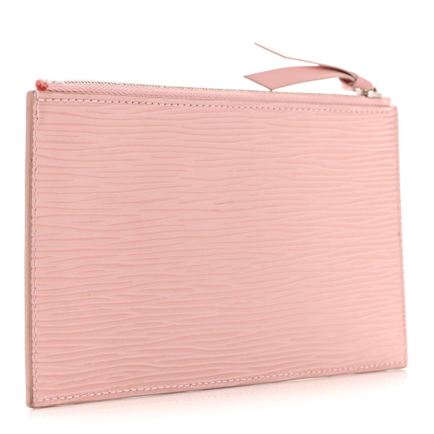 Epi Felicie Chain Wallet Zippered Insert Rose Ballerine