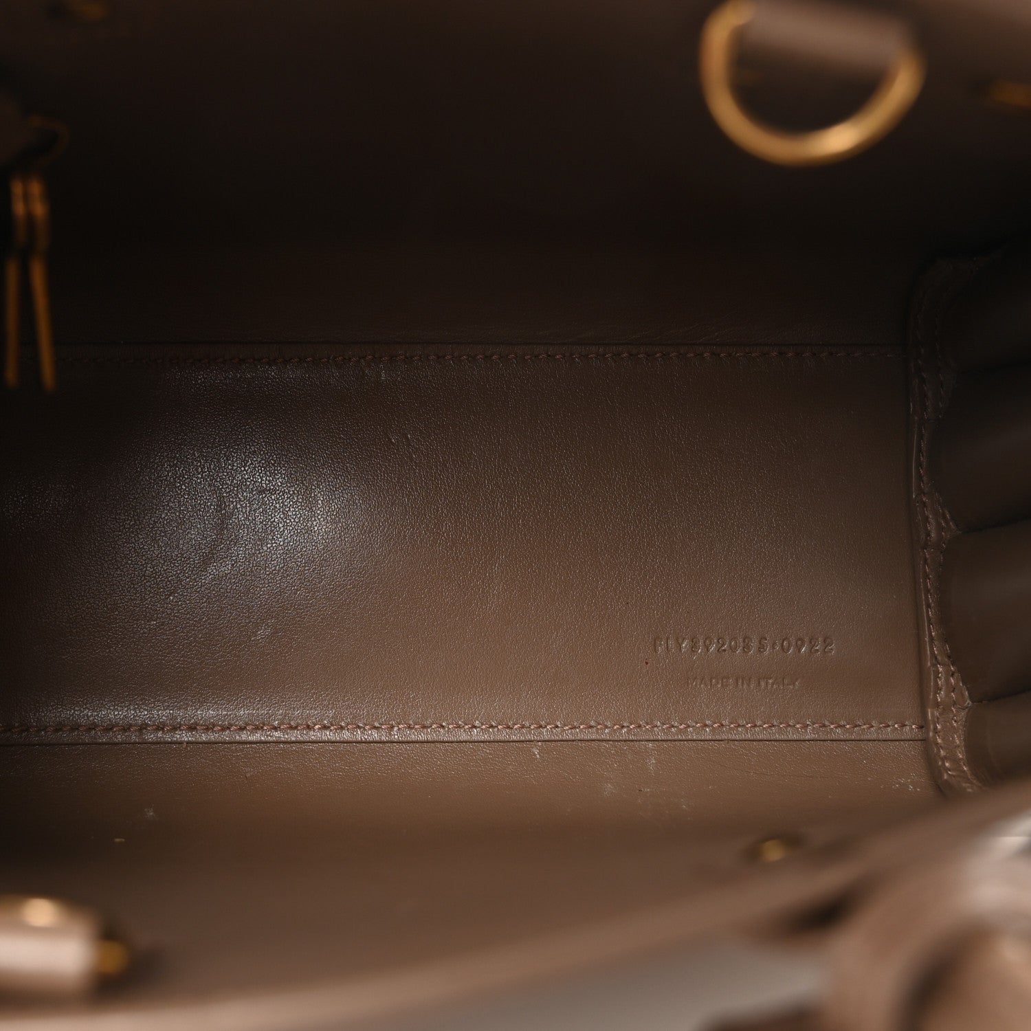Calfskin Nano Sac De Jour Dark Beige