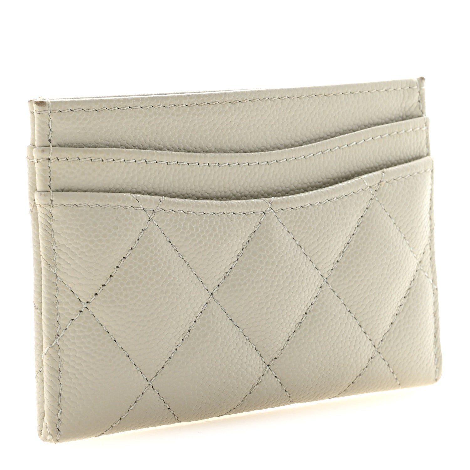 Caviar Quilted  Holder White
