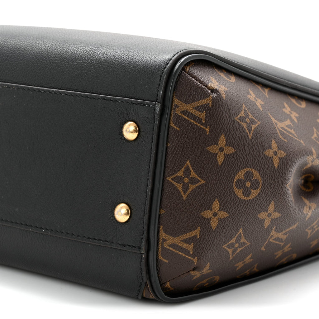 Calfskin Monogram Kimono Tote  Black