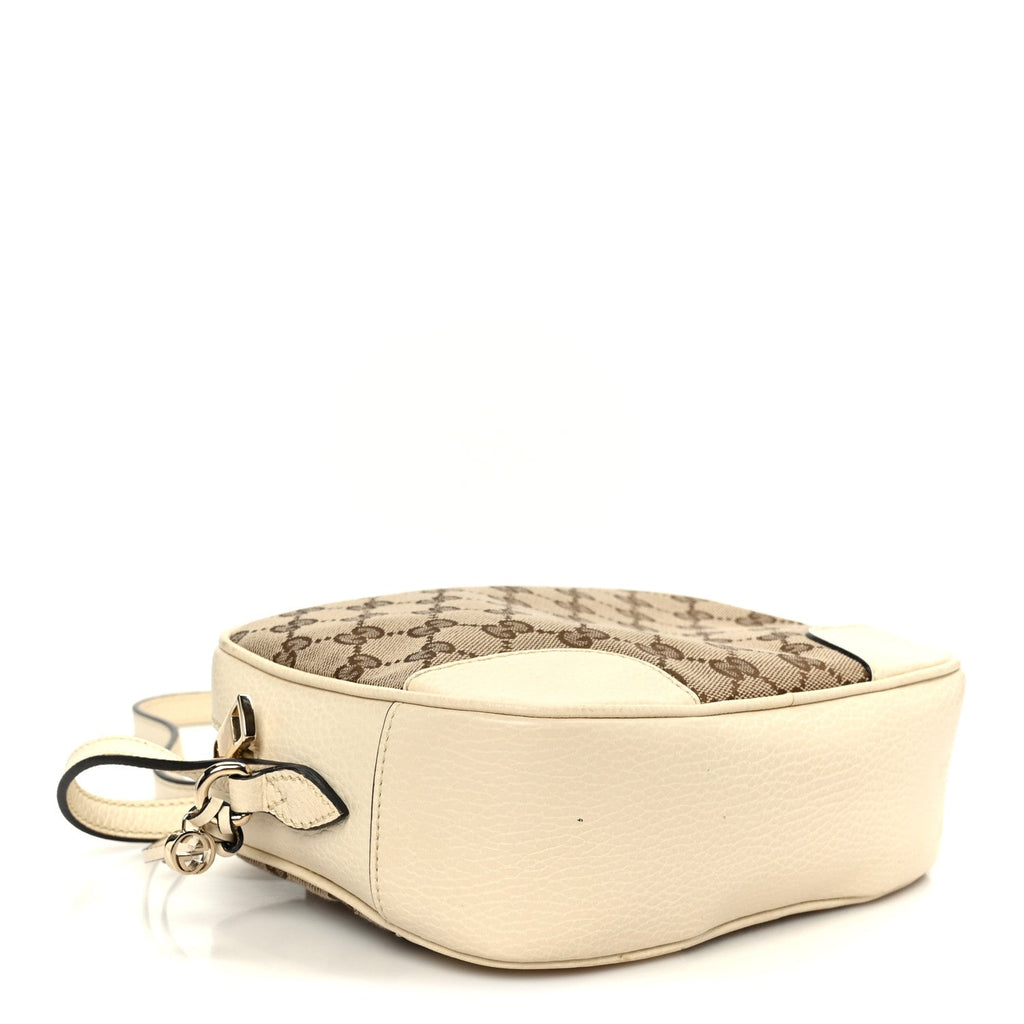 Monogram Dollar Calfskin Mini Bree Messenger Bag Beige Ebony Avoire