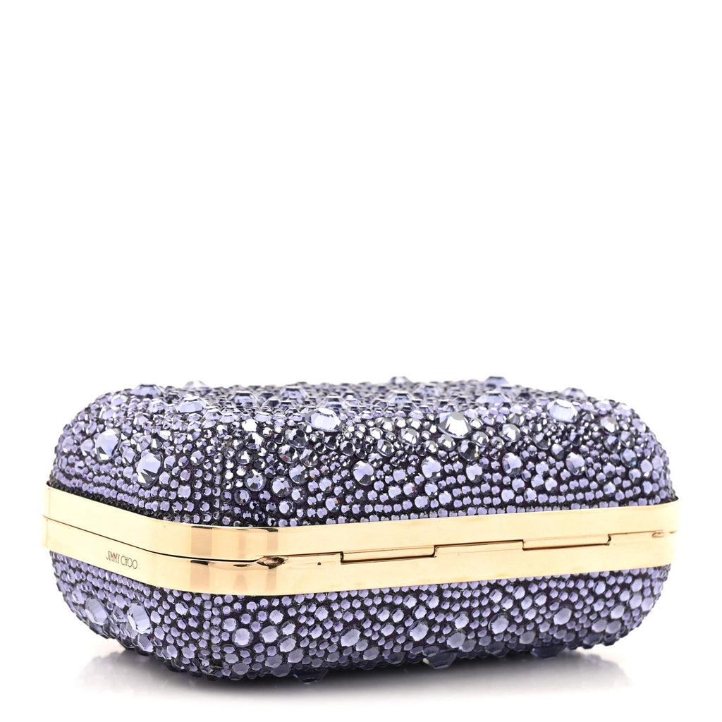 Crystal Micro Cloud Clutch Purple