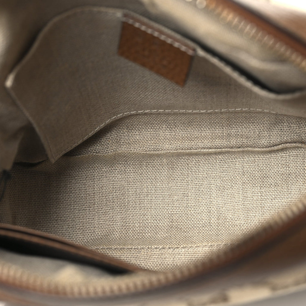 Monogram Mini Bree Messenger Bag Beige Tabacco