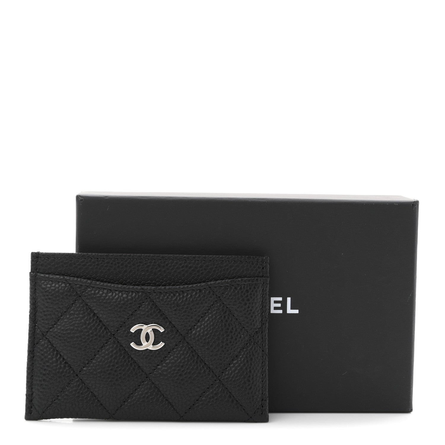 Caviar Quilted  Holder Black