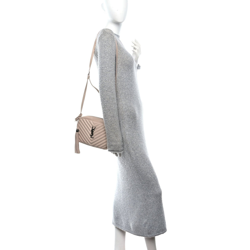 Calfskin Matelasse Monogram Lou Camera Bag Marble Pink