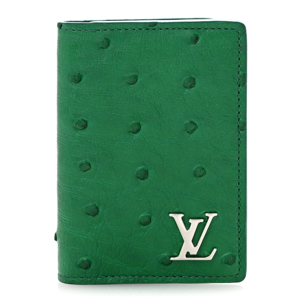 Ostrich Pocket Organizer Vert