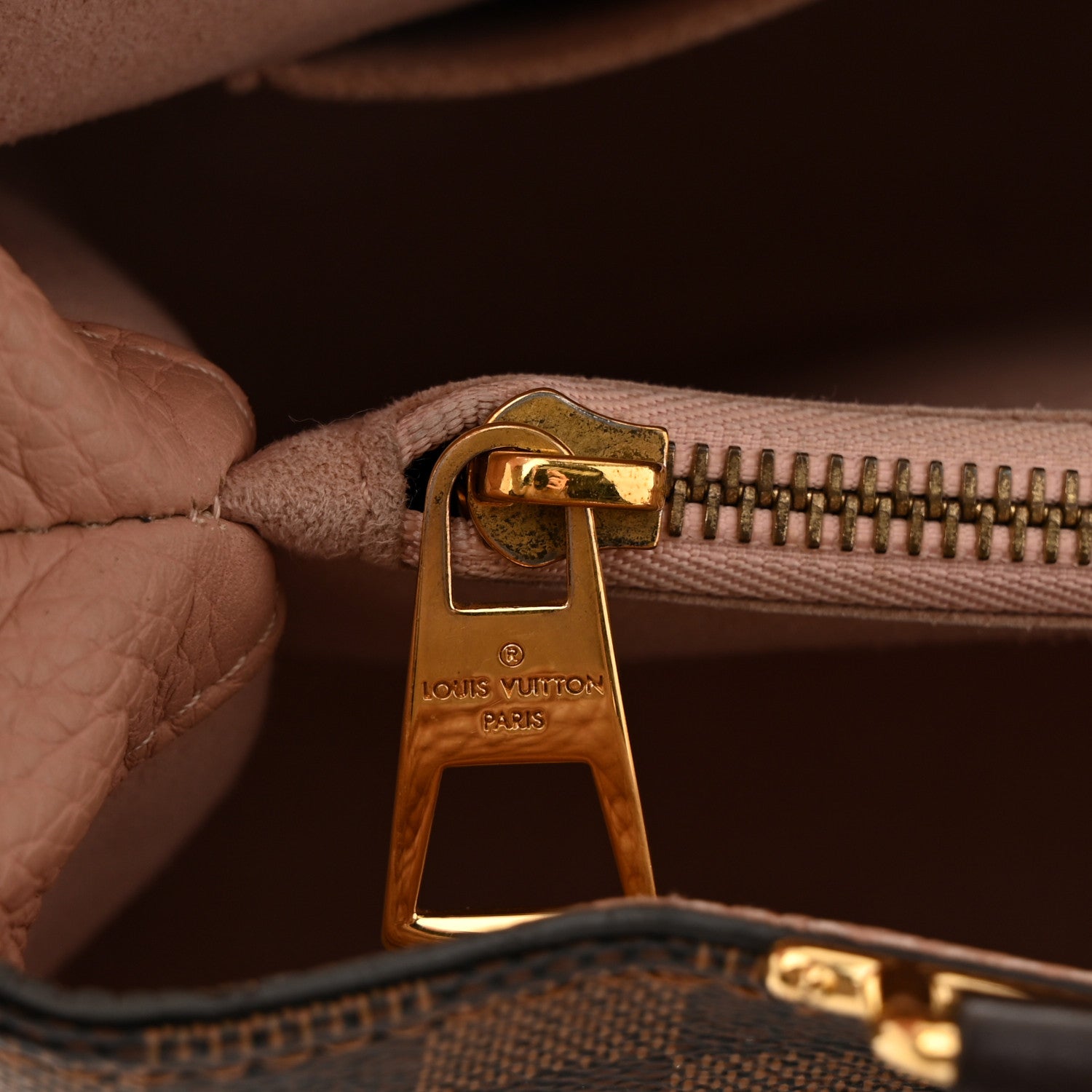 Damier Ebene Cuir Taurillon Brittany Magnolia