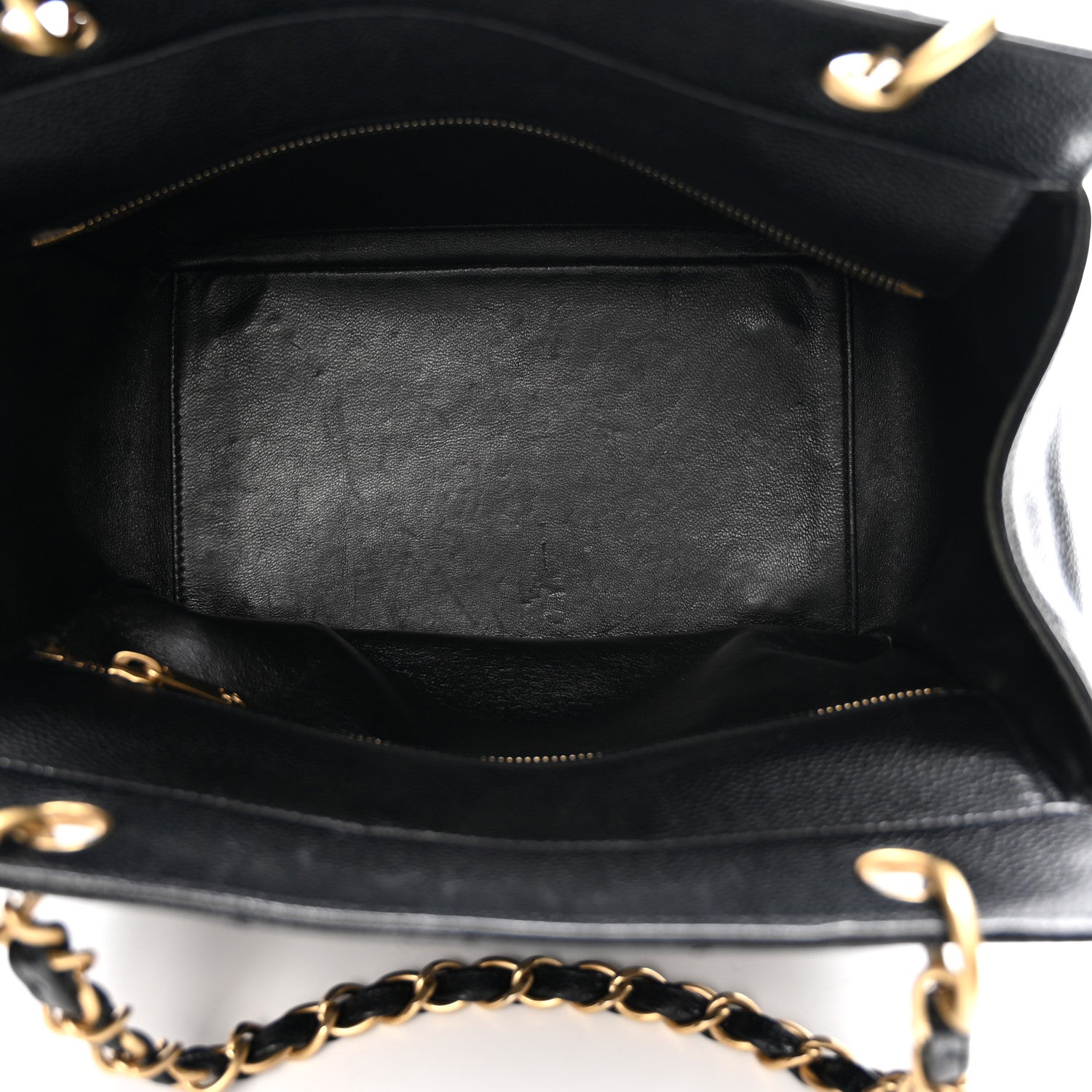 Caviar Quilted Petit Timeless Tote PTT Black