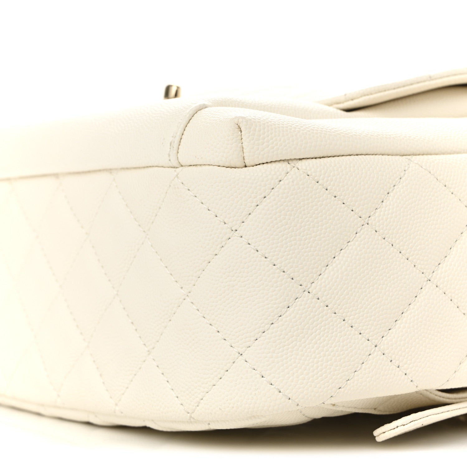 Caviar Quilted Small CC Day Backpack White