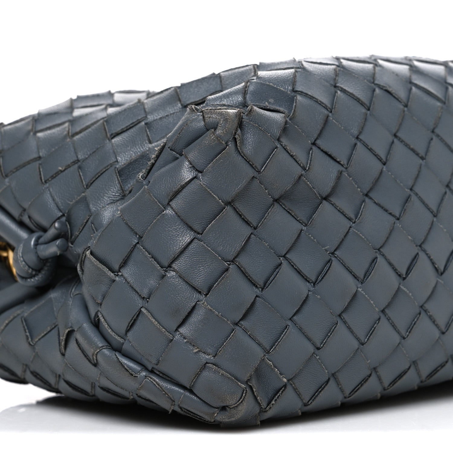 Nappa Intrecciato Medium Loop Camera Bag Grey