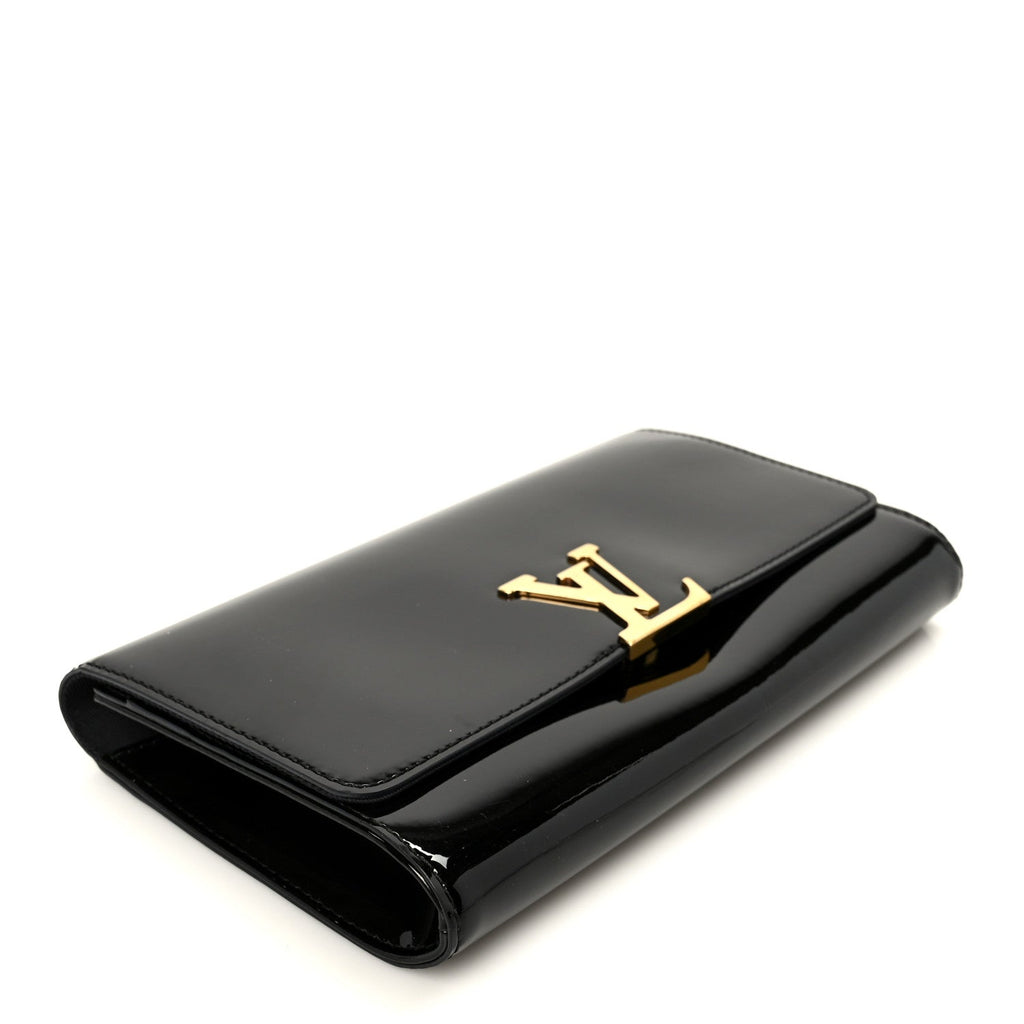 Patent Louise EW Clutch Black