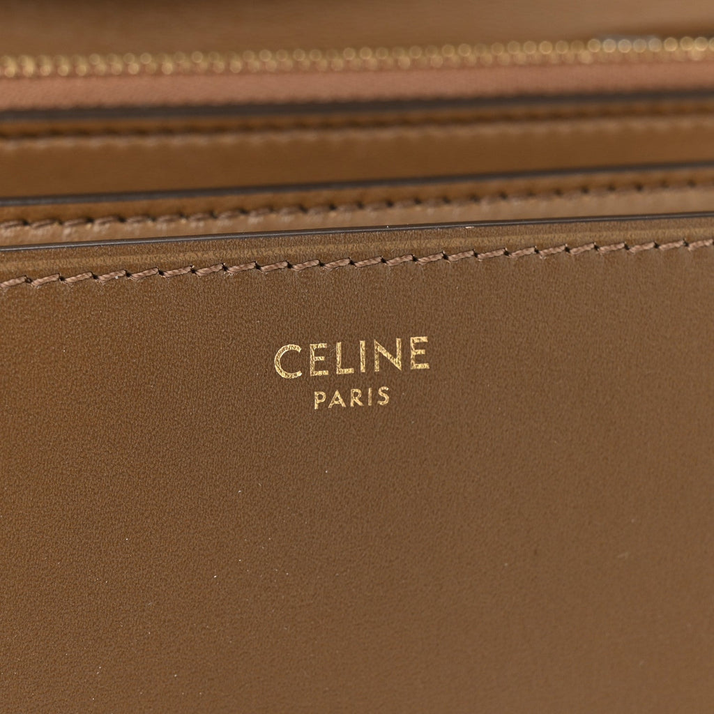 Box Calfskin Medium Classic Box Flap Bag  Camel