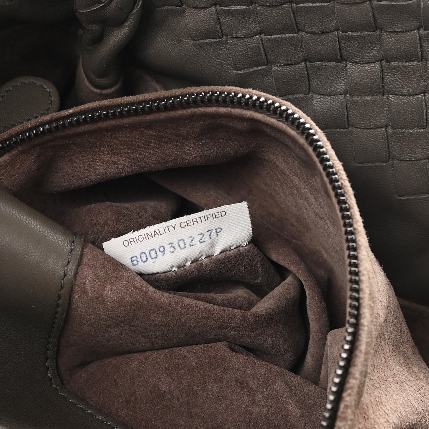Nappa Intrecciato Small Seamless Tote  Grey