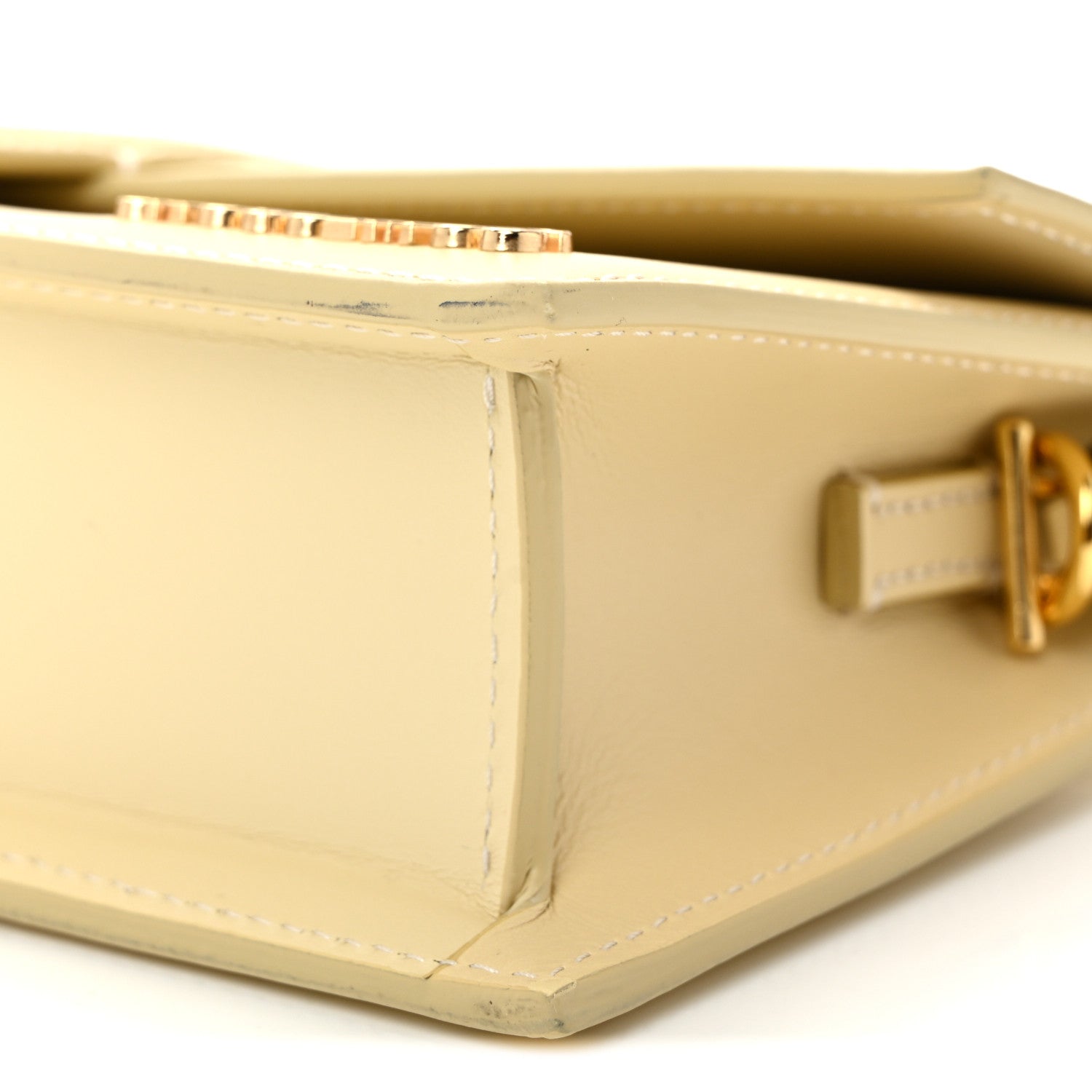 Smooth Calfskin Le Bambino Long Ivory