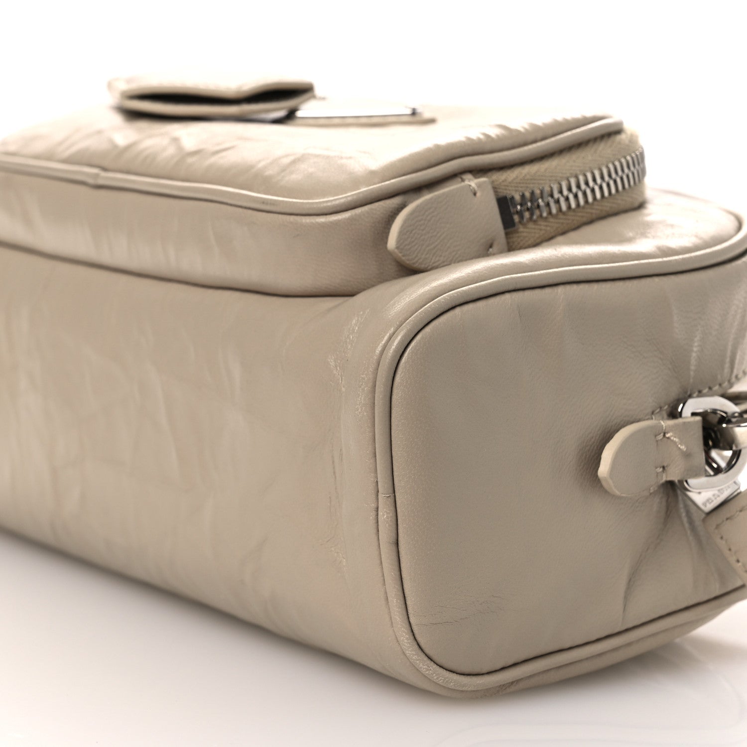 Nappa Antique Multi-Pocket Shoulder Bag Deserto